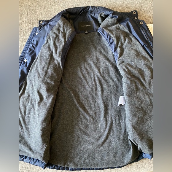 Banana Republic Mens Navy Quilted Vest Sz Small - Picture 3 of 3